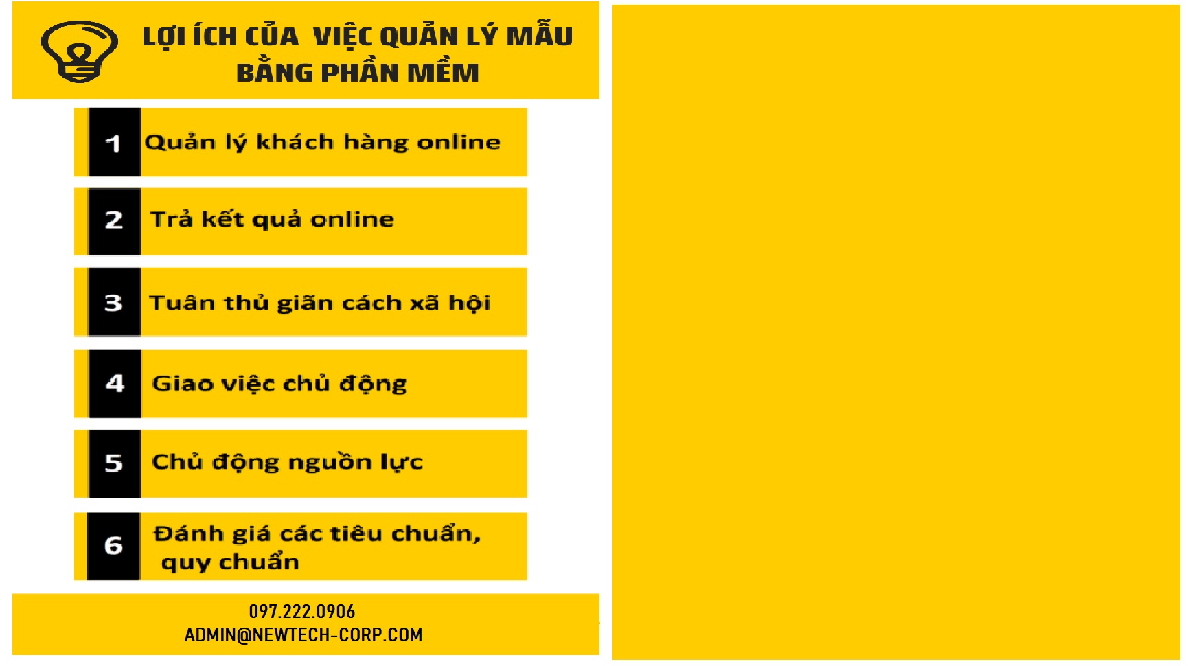 Lợi ích của việc quản lý mẫu bằng phần mềm