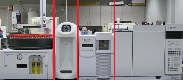 GCMS Agilent & purge and trap