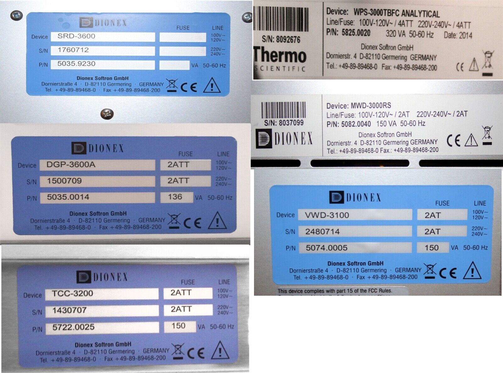 Sắc ký lỏng cao áp (HPLC) Ultimate 3000 – Dionex